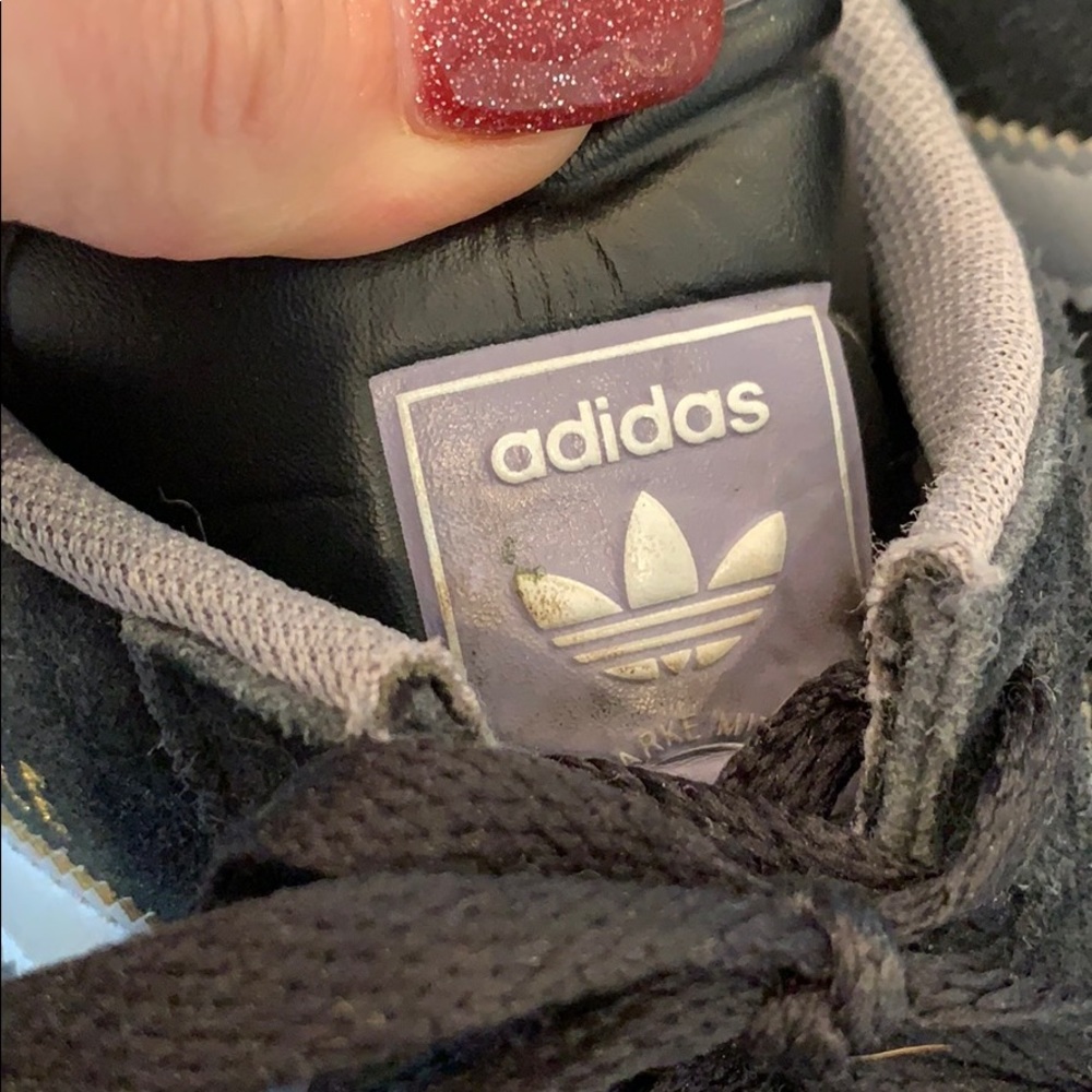 adidas Gazelle Men's Black and Gray Suede Sneakers - Picture 7 of 7